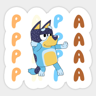 Papa Heeler Sticker